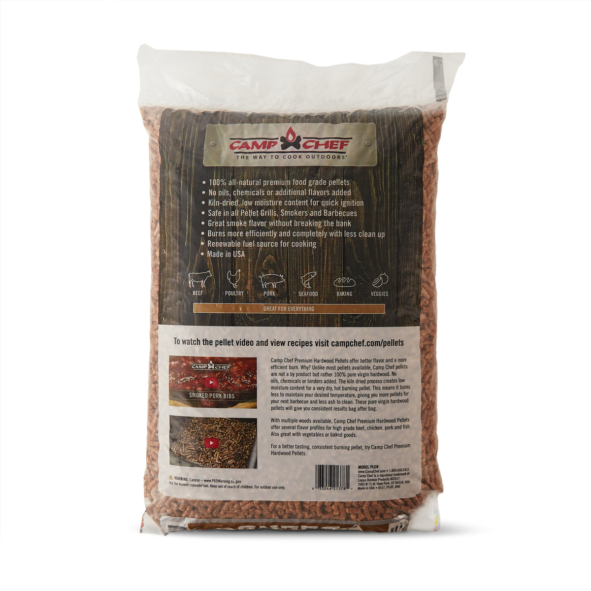 Camp Chef Smoker Grill Blend Hardwood Pellets, 20 Pounds (Open Box)