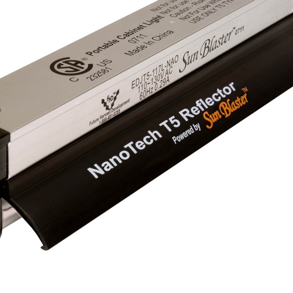 SunBlaster SL0900303 39W 6400K NanoTech T5HO Reflector with 3 Foot Light Fixture - VMInnovations