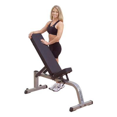 Body Solid Fitness Adjustable Flat Incline Upper Body & Core Workout Bench Press