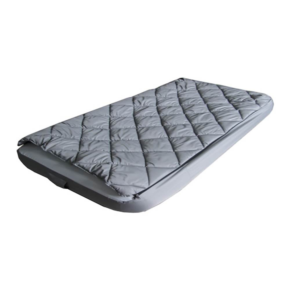 Intex Twin Raised Pillow Air Mattress Bed w/ Built-In Pump + Fitted Bedding Kit