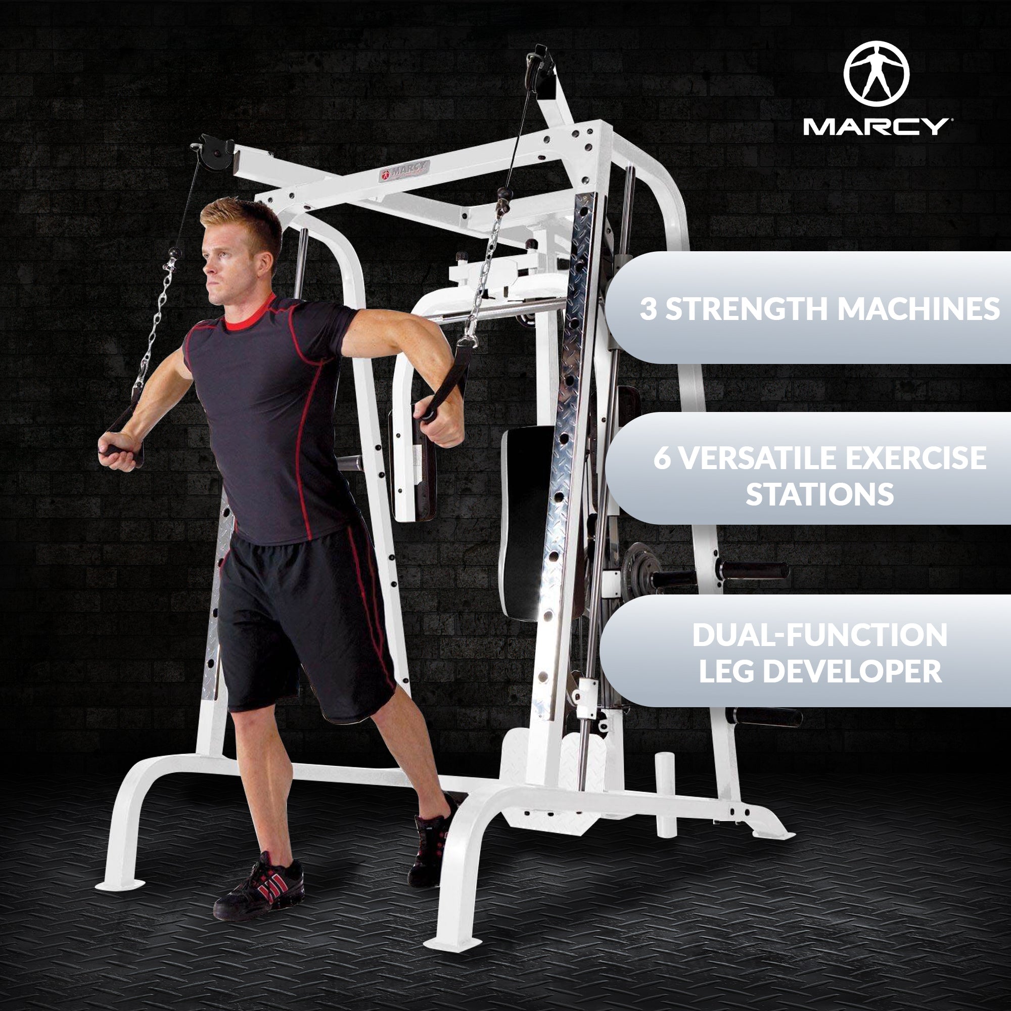Marcy Diamond Smith Cage Workout Machine Total Body Home Gym System (Open Box)