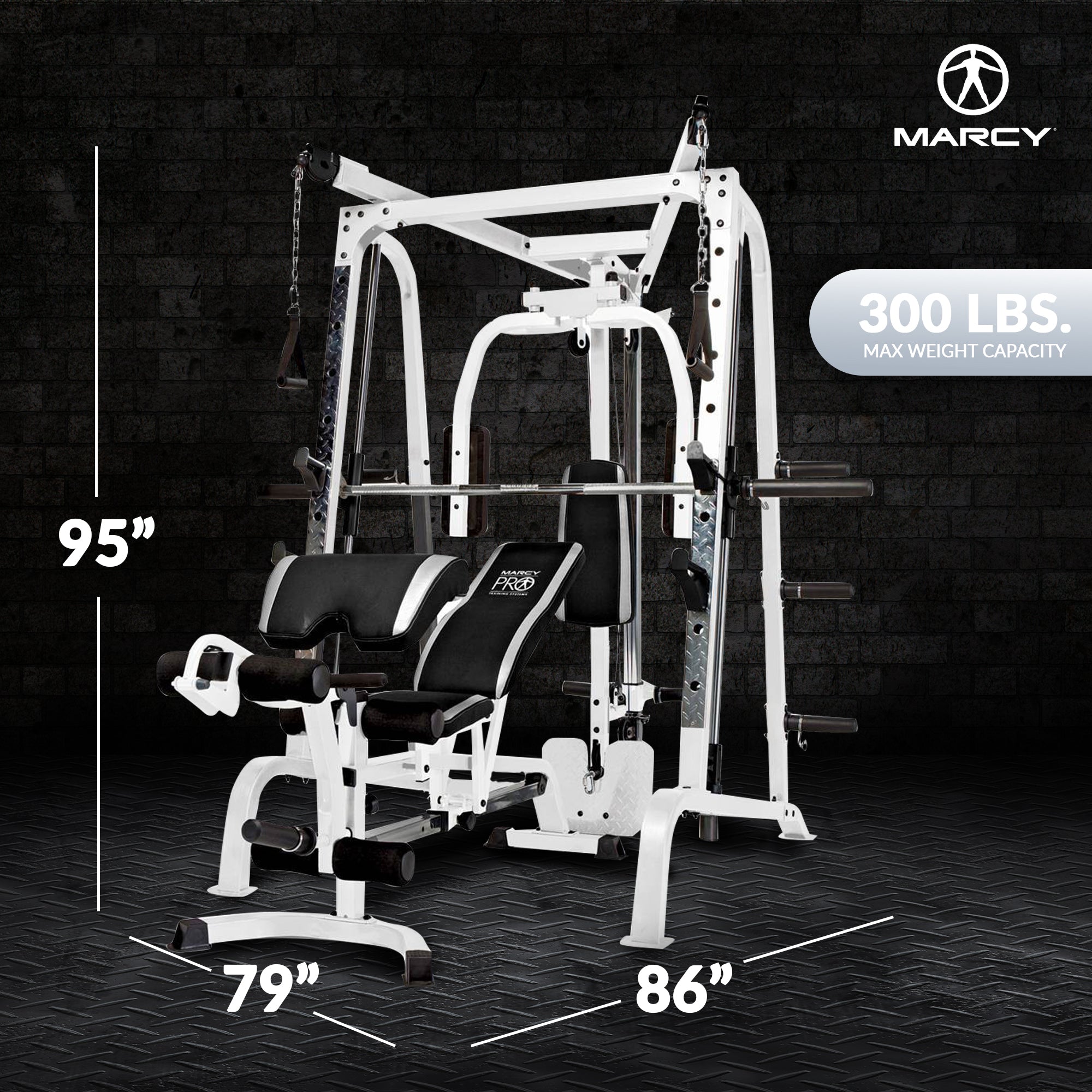 Marcy Diamond Smith Cage Workout Machine Total Body Home Gym System (Open Box)