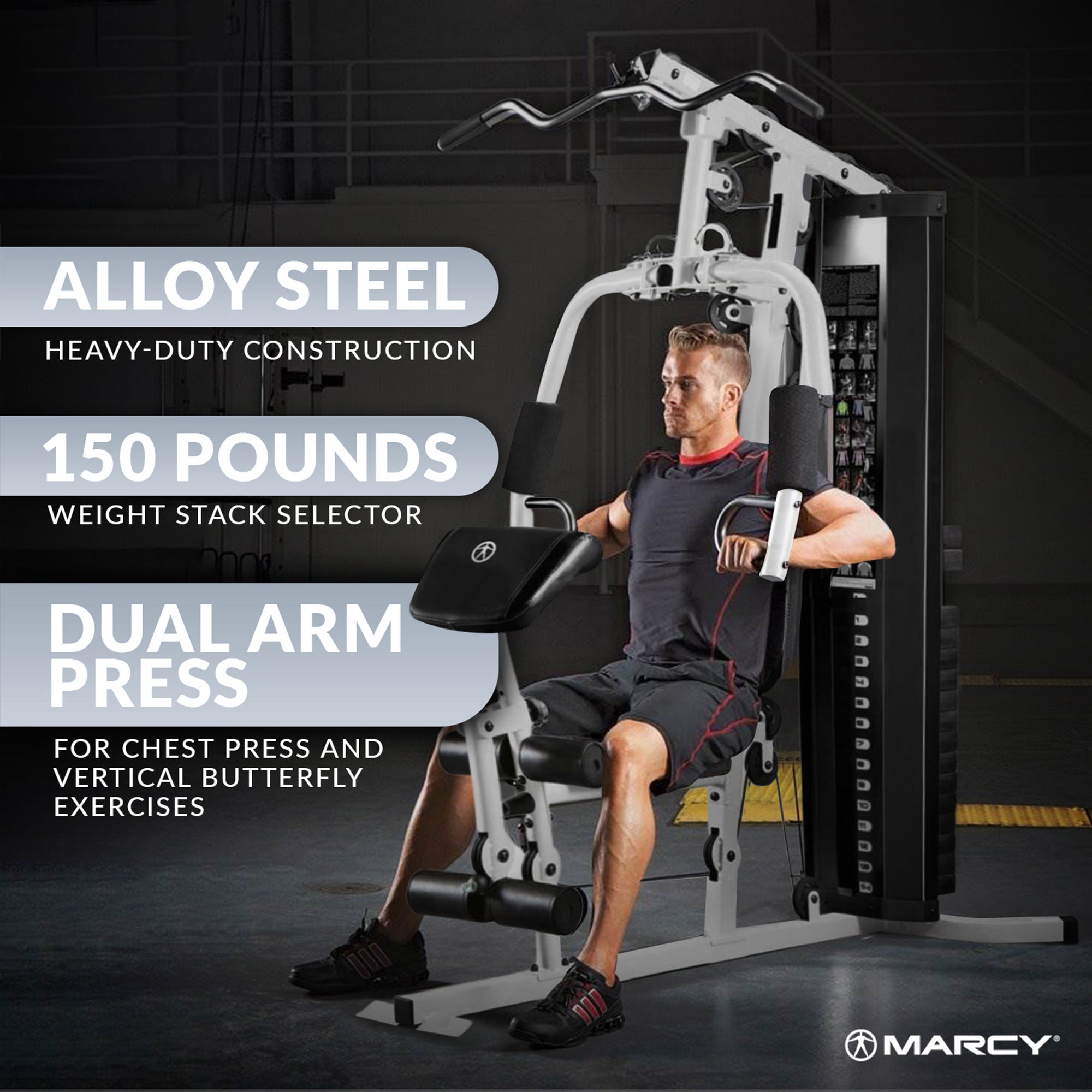 Marcy Dual-Functioning Body Fitness Workout 150lb Stack Home Gym (Used) - VMInnovations