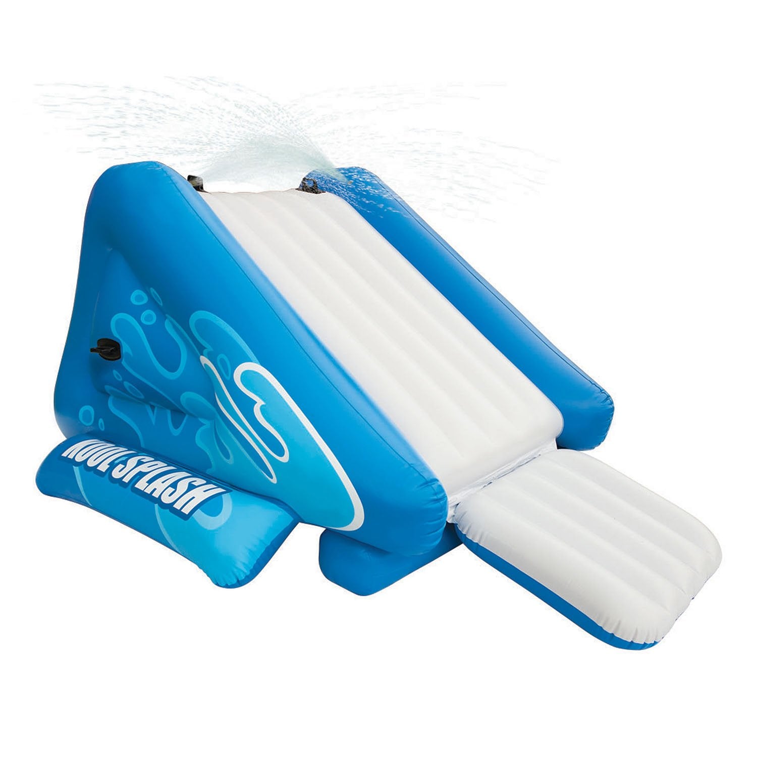 Intex Kool Splash Inflatable Pool Water Slide with Play Center, 1 Blue/1 Red