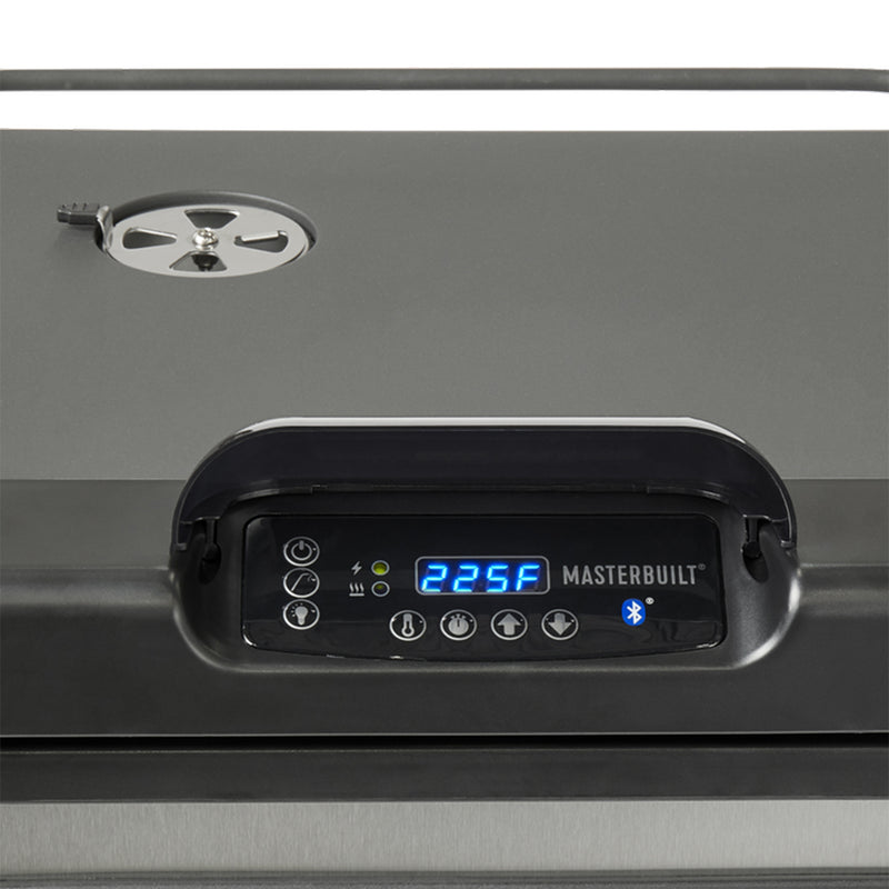 Masterbuilt 30 Inch Outdoor Bluetooth Smart Digital Electric Smoker BBQ Grill
