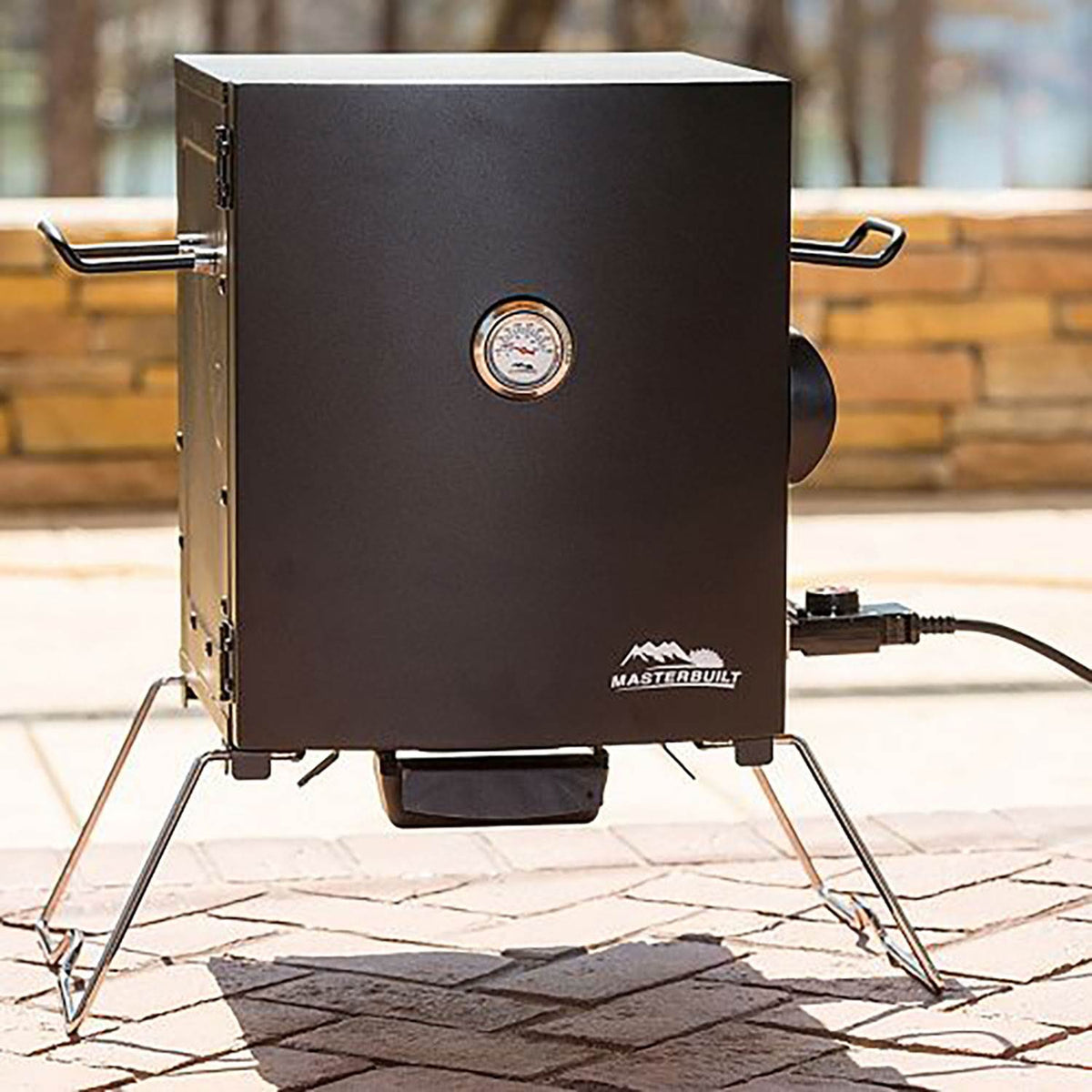 Masterbuilt Outdoor Portable BBQ Small Electric Meat Smoker, Black (Open Box)