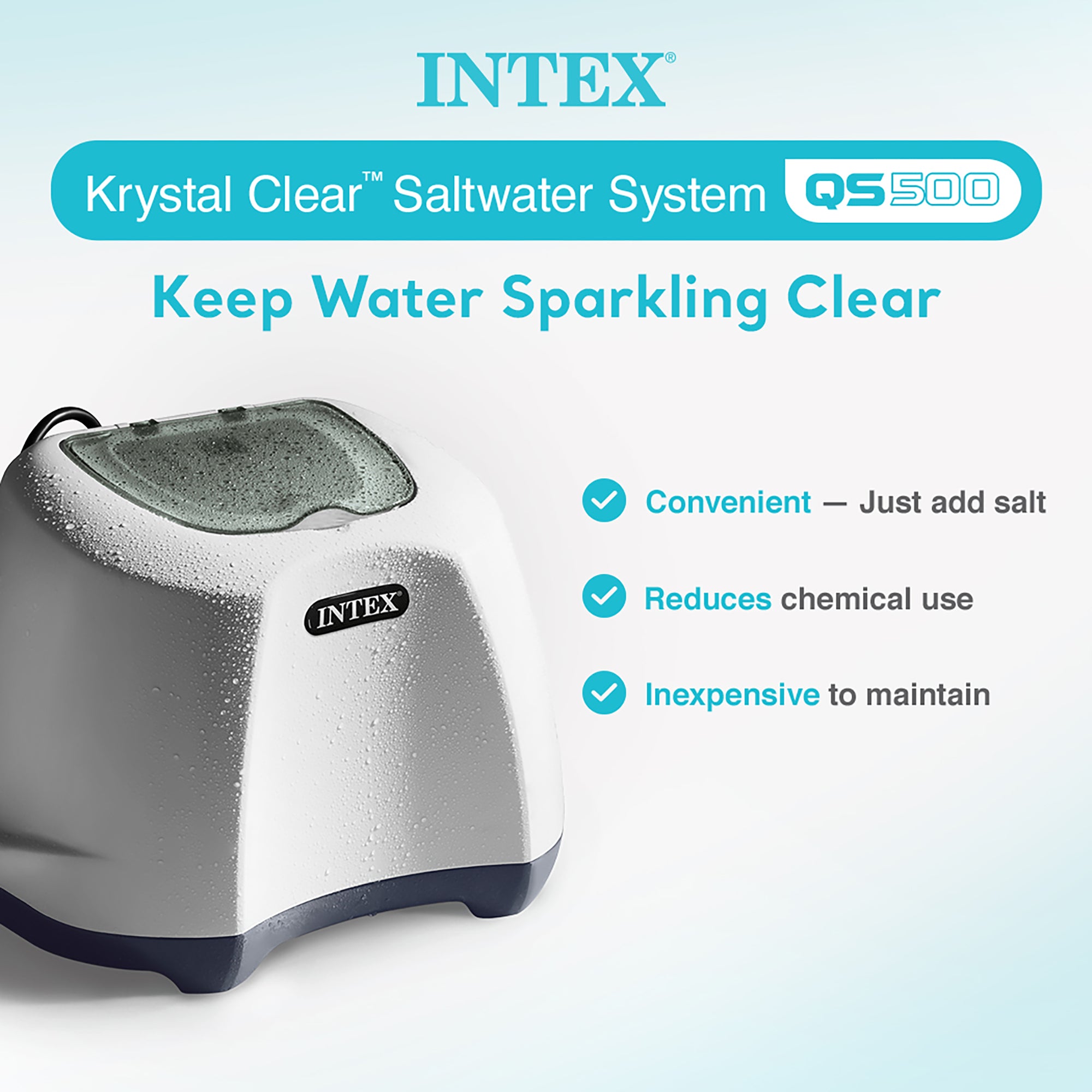 Intex Krystal Clear Saltwater System 7000 G Above Ground Pool(Open Box) (6 Pack) - VMInnovations