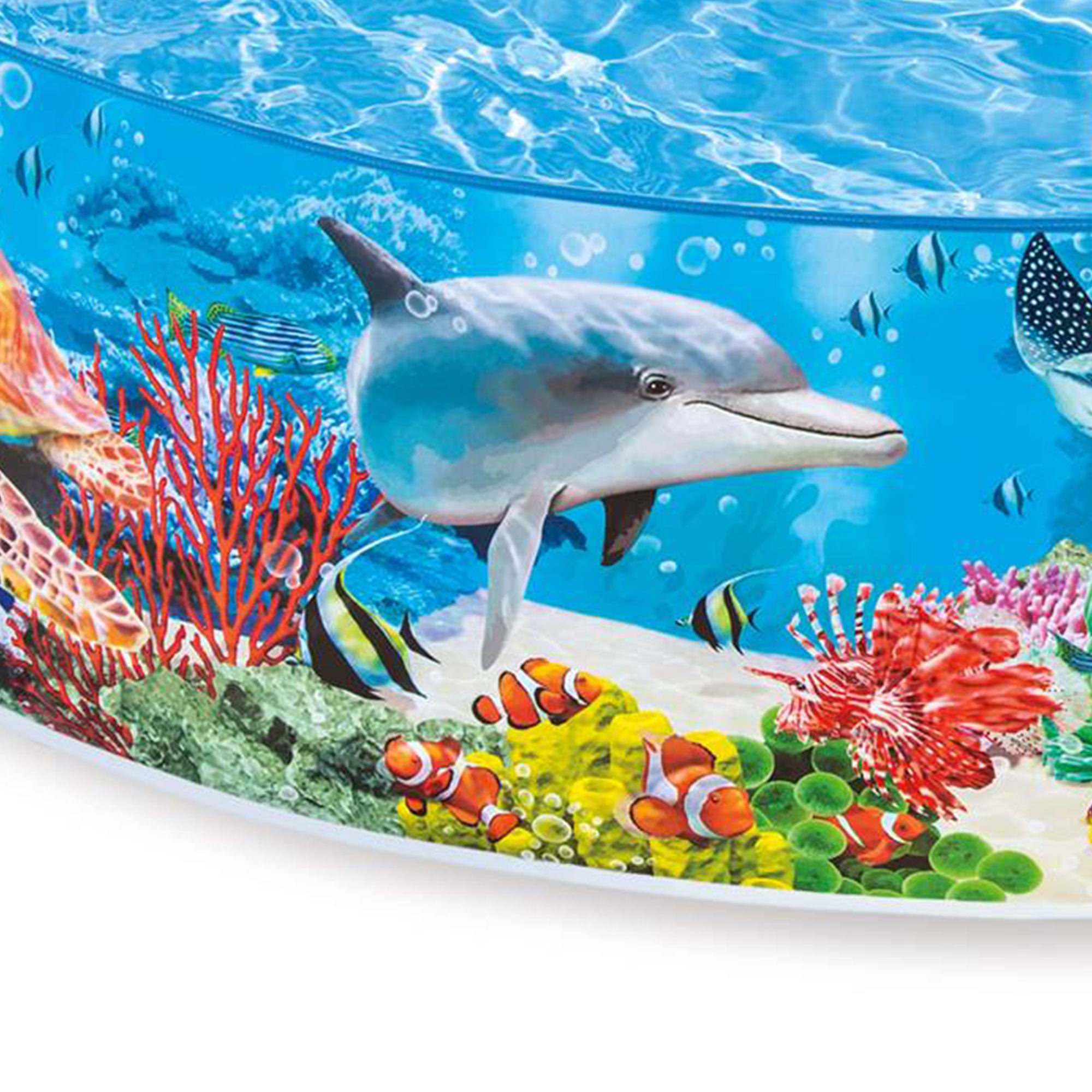 Intex Deep Sea Blue 8 x 1.5 Foot Kids Water SnapSet Swimming Pool (Open Box) - VMInnovations