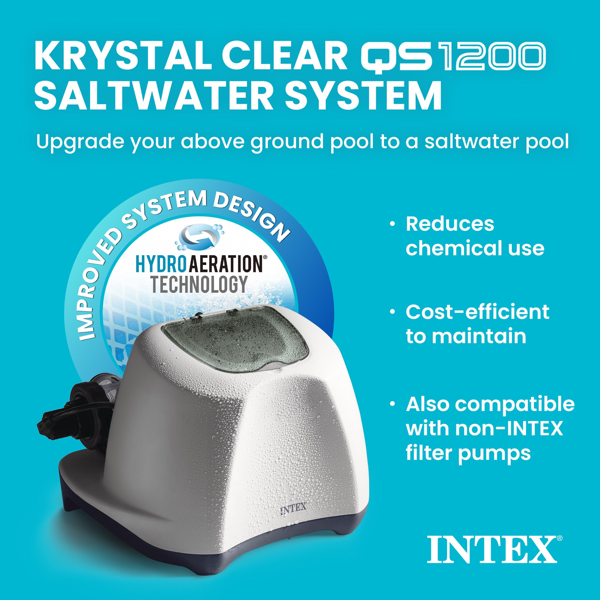 Intex Krystal Clear Saltwater System for Above-Ground Pools up to 15,000 Gallons