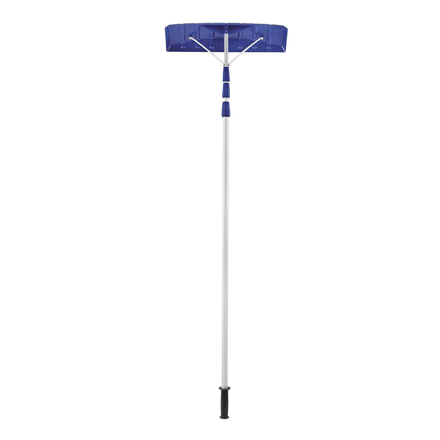 Snow Joe Telescoping Snow Shovel Roof Poly Blade Rake w/ 21' Extension (2 Pack)