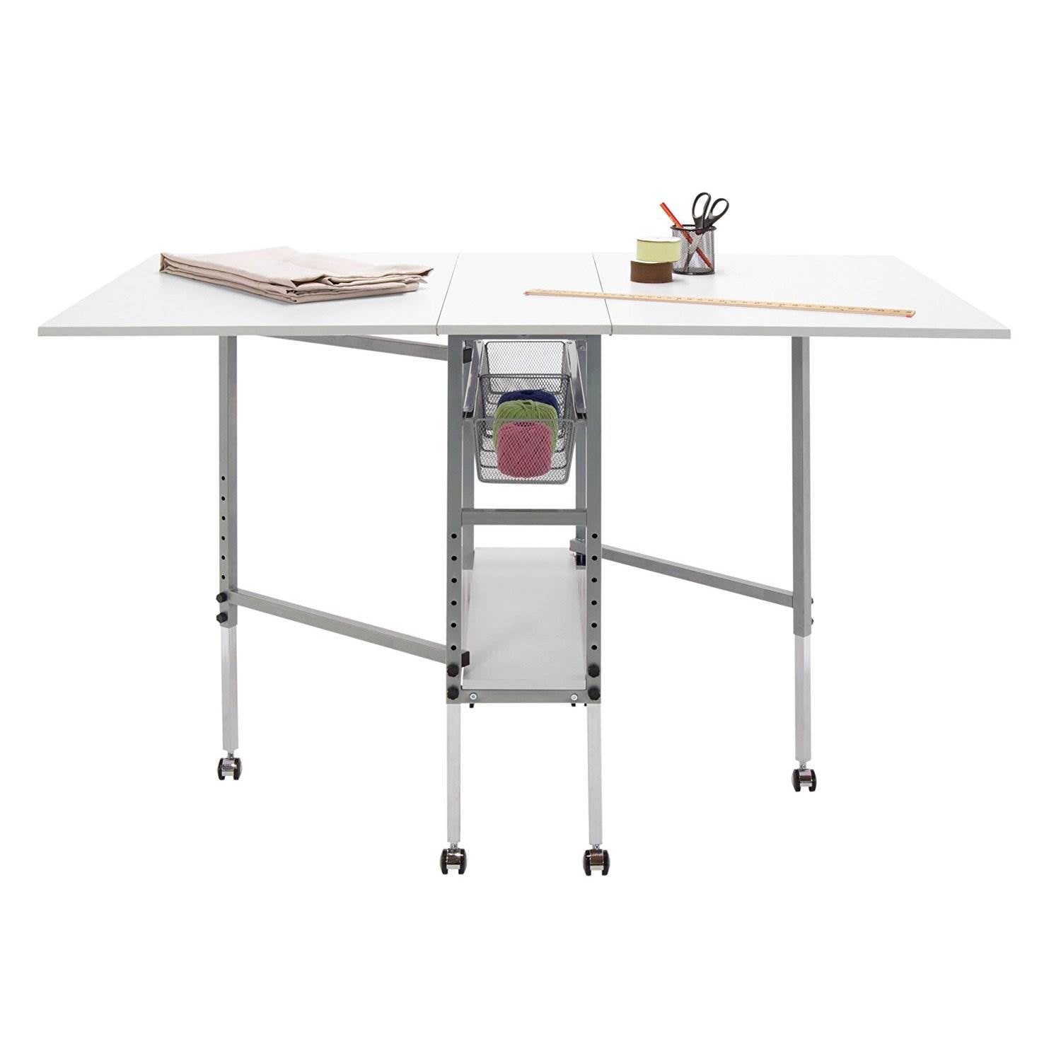 Studio Designs Sew Ready Hobby and Cutting Craft Desk Table w Storage (Open Box)