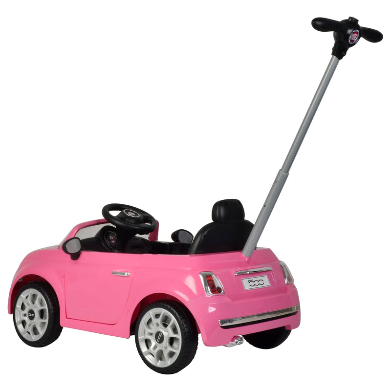 Best Ride On Cars 2-in-1 Fiat Baby Toddler Push Car Stroller, Pink (For Parts)
