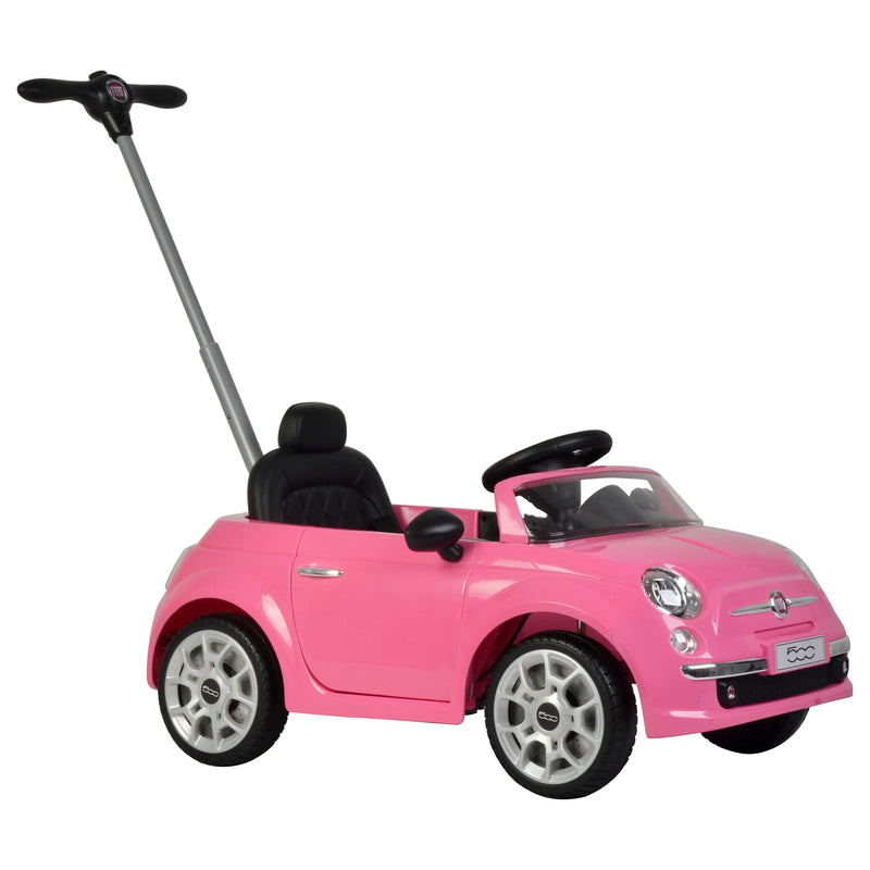 Best Ride On Cars 2-in-1 Fiat Baby Toddler Push Car Stroller, Pink (For Parts)