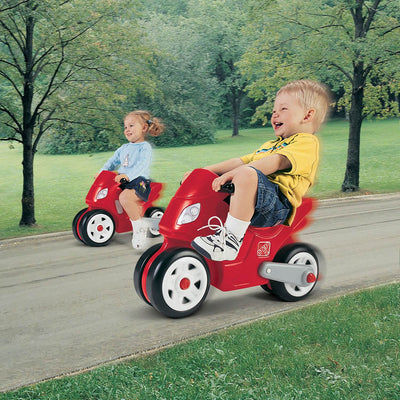 Step2 Toddler Child Operated Motorcycle Tricycle Ride On Kid Toy, Red (Used)