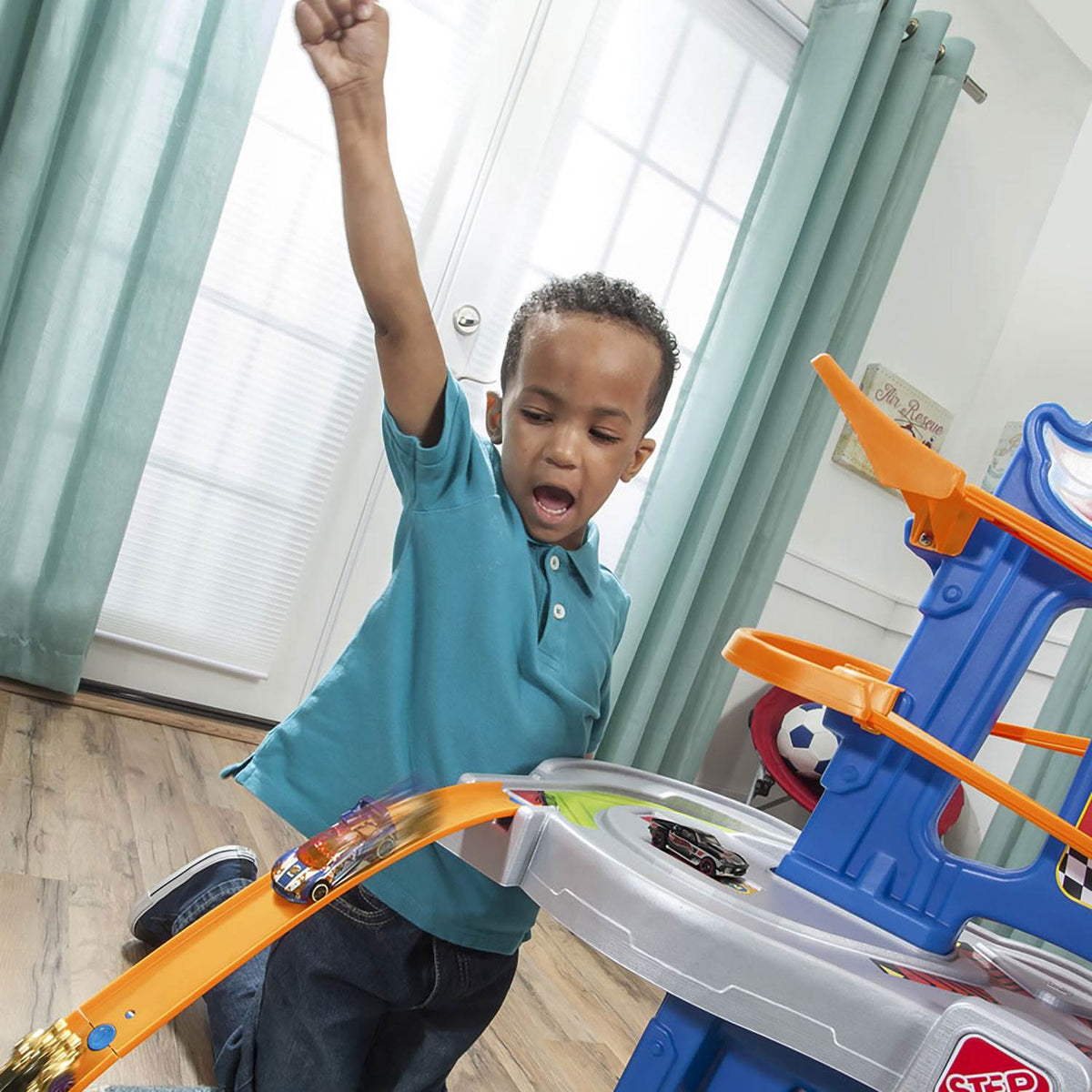 Step2 Kids Hot Wheels Road Rally Raceway Track Activity Play Table (Open Box)