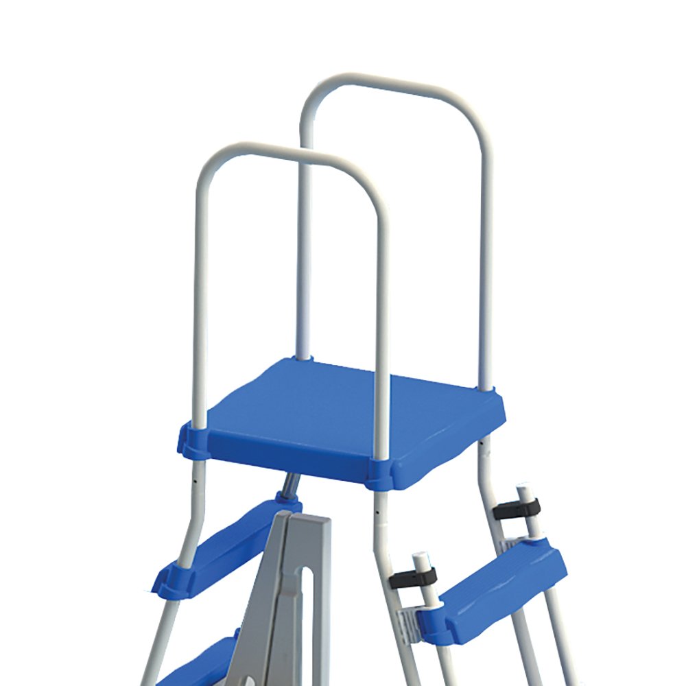 Swimline 48 Inch Pool Ladder with 9x36-Inch Vinyl Protective Pool Ladder Mat
