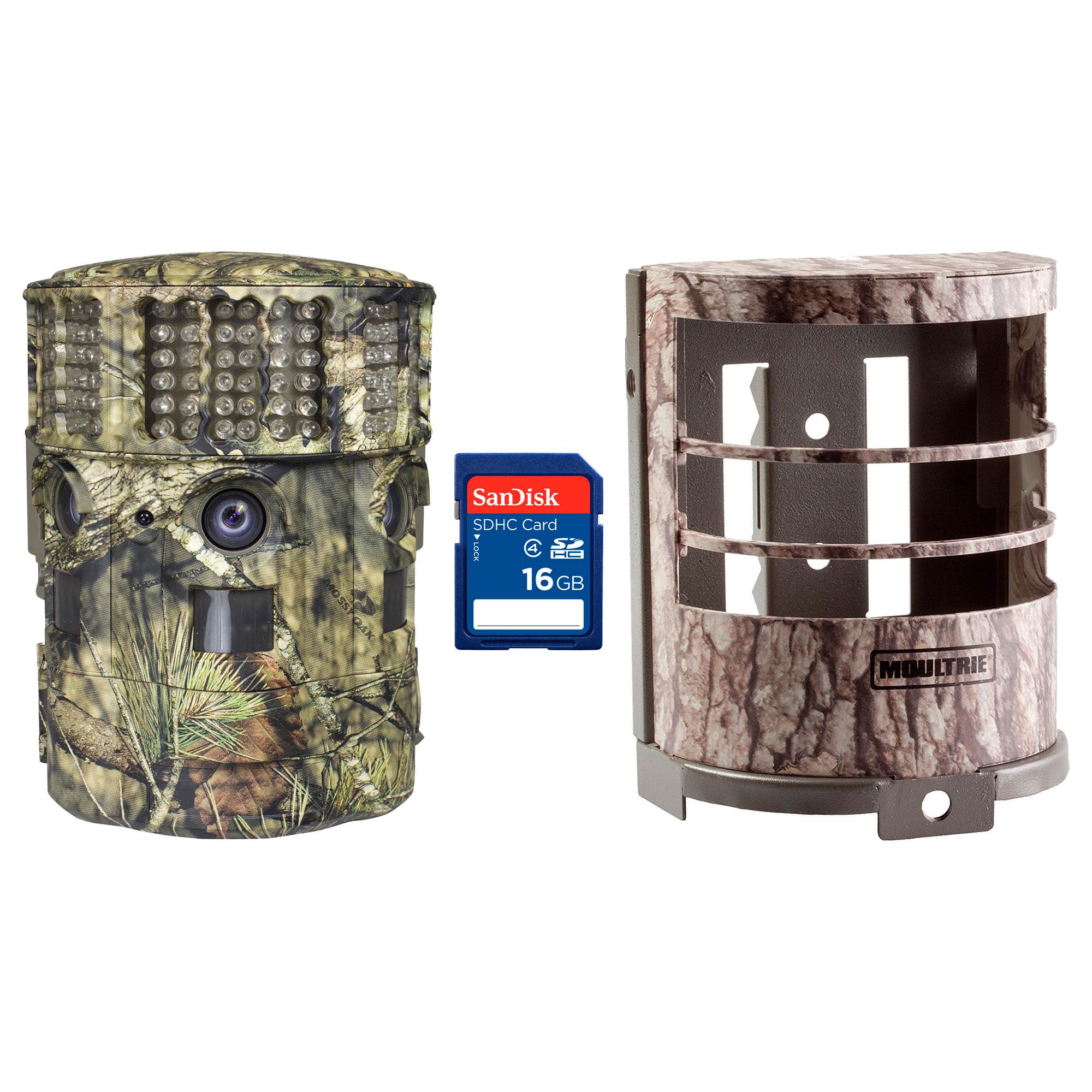 Moultrie No Glow 14MP Panoramic 180i Game Camera with Security Case & SD Card