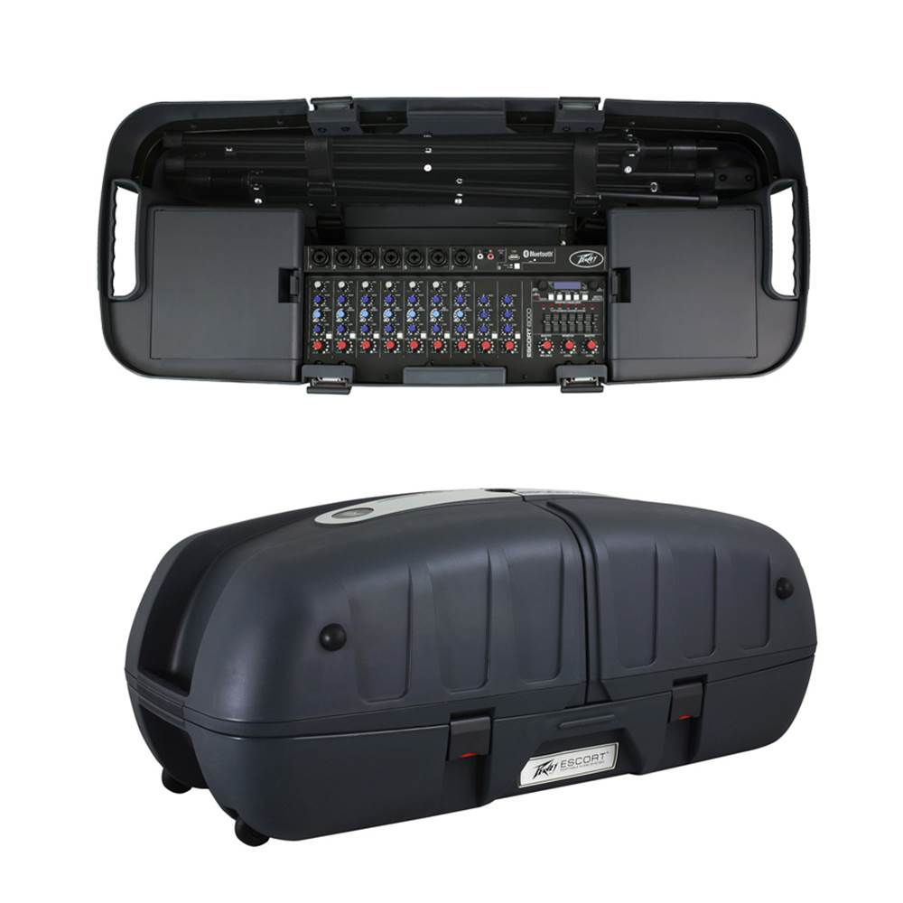Peavey Escort 6000 PA System with Mixers, 2 Speakers, 2 Stands, 2 Mic Stands