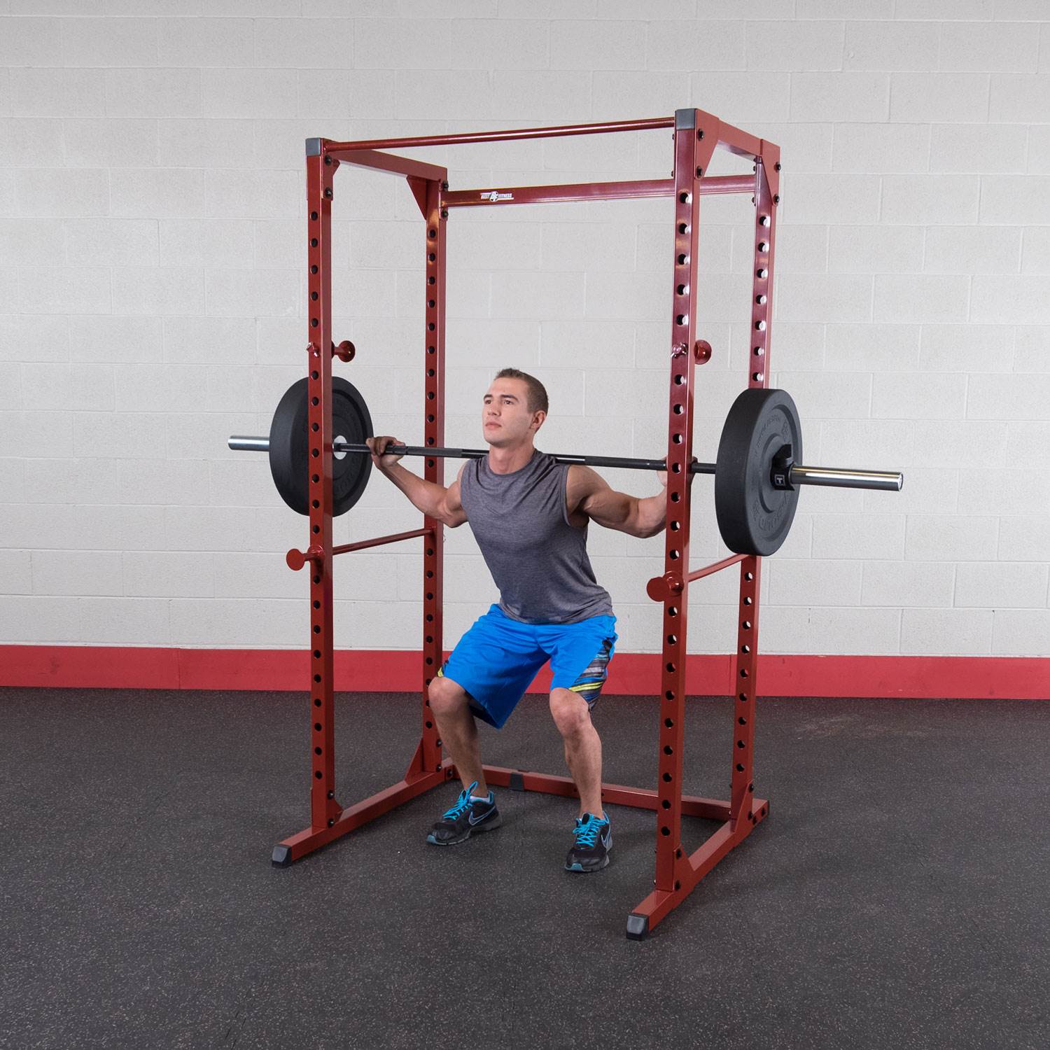 Body Solid Heavy-Duty Home Gym Workout Fitness Power Rack (Open Box)