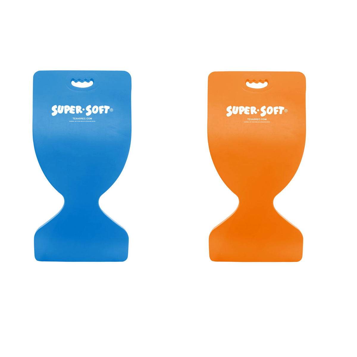 TRC Recreation Foam Floating Saddle Seat Chairs, Bahama Blue and Orange Breeze