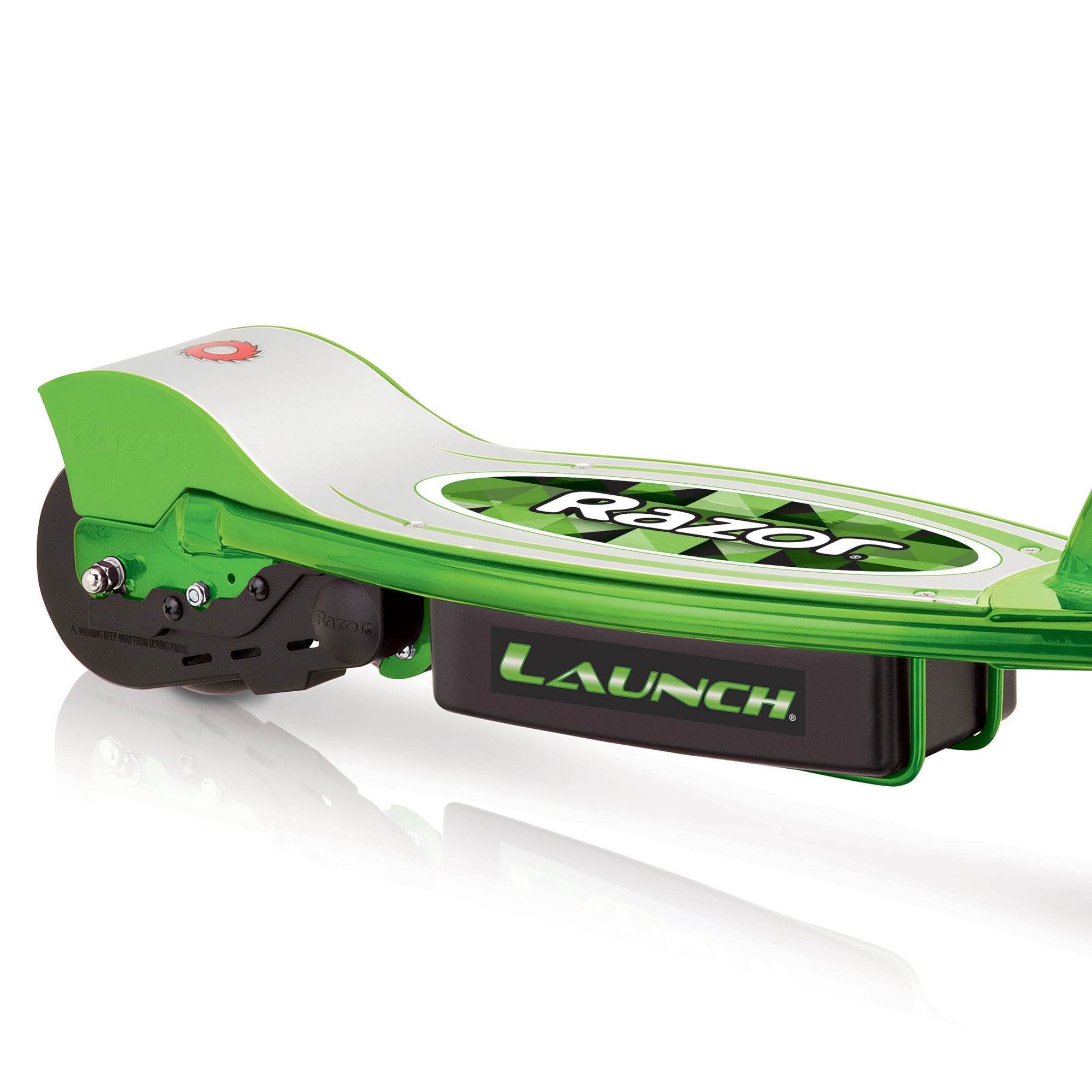 Razor E100 Kids Ride On 24V Motorized Powered Electric Scooter Toy, Green