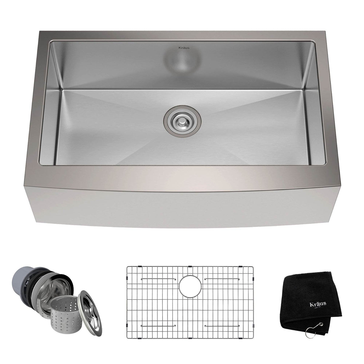 Kraus 33" Single Bowl Stainless Steel Kitchen Sink with Soundproofing (Open Box)