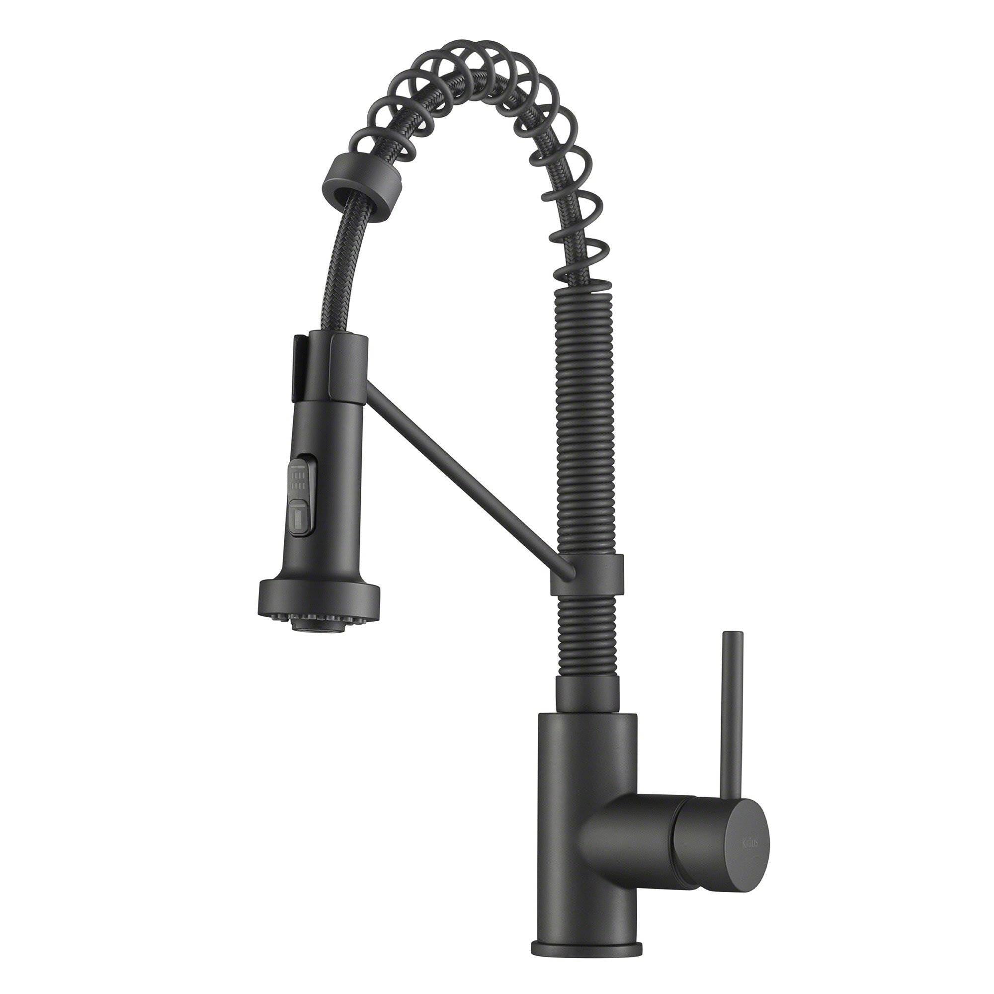 Kraus Bolden 18" Kitchen Faucet w/ Pull Down Sprayhead, Matte Black (Open Box)