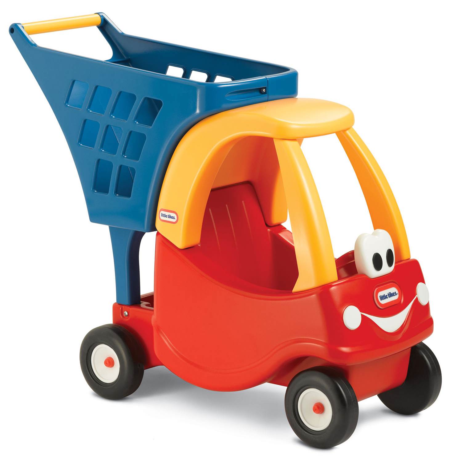 Little Tikes Cozy Coupe Kids Pretend Play Fun Grocery Store Shopping Cart, Red