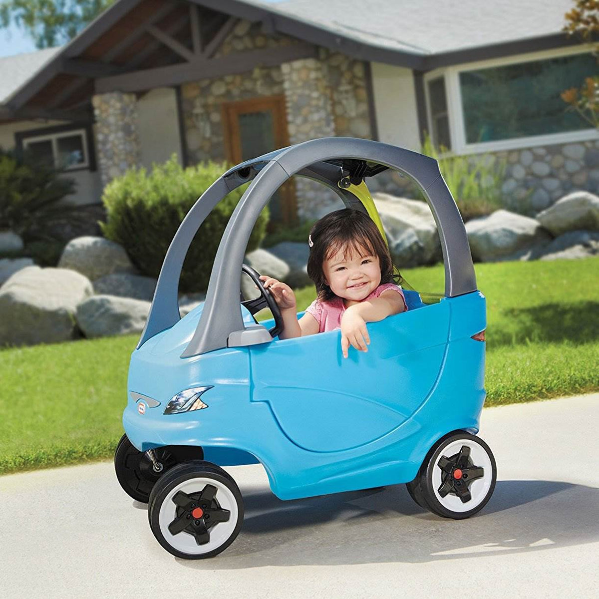 Little Tikes Kids Cozy Coupe Sport Outdoor Ride-On Push Toy Car, Blue (Open Box)