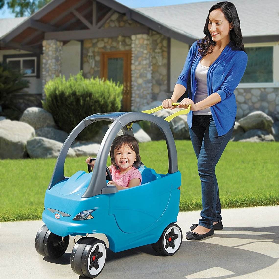 Little Tikes Kids Cozy Coupe Sport Outdoor Ride-On Push Toy Car, Blue (Open Box)