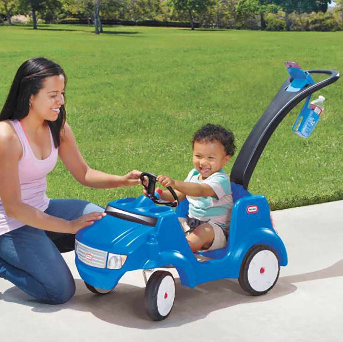 Little Tikes Quiet Drive Buggy Toddler Childrens Ride On Car, Blue (Open Box)
