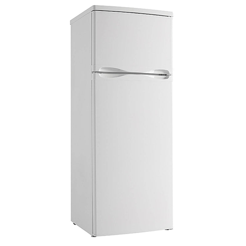 Danby 7.3 Cubic Feet 2 Door Glass Shelf Apartment Sized Refrigerator, White