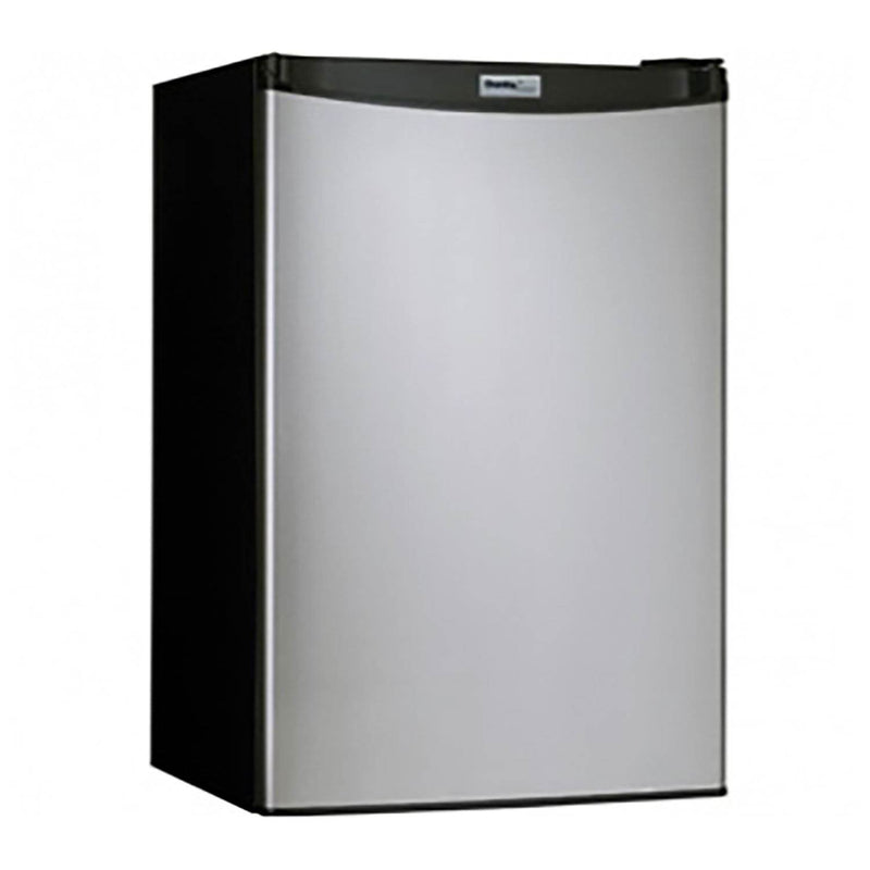 Danby 4.4 Cubic Feet Compact Sized Refrigerator and Freezer, Stainless Steel