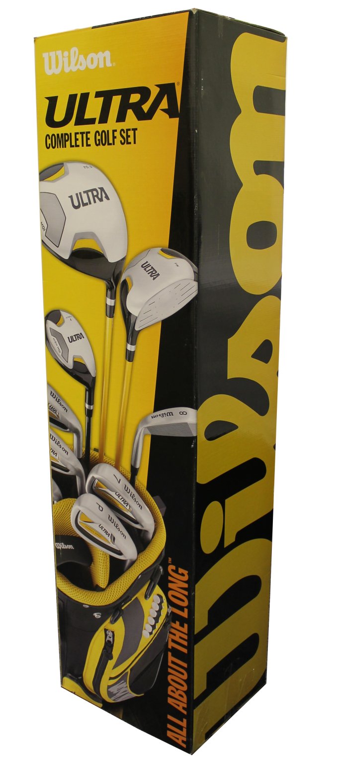 WILSON ULTRA Complete Package Left Handed Mens Golf Club Set w/ Bag - WGGC86500L
