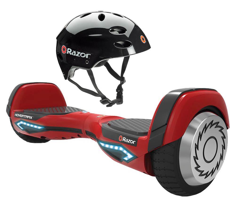 Razor Hovertrax 2.0 Hoverboard 350W Motor Self-Balancing Scooter, Red + Helmet