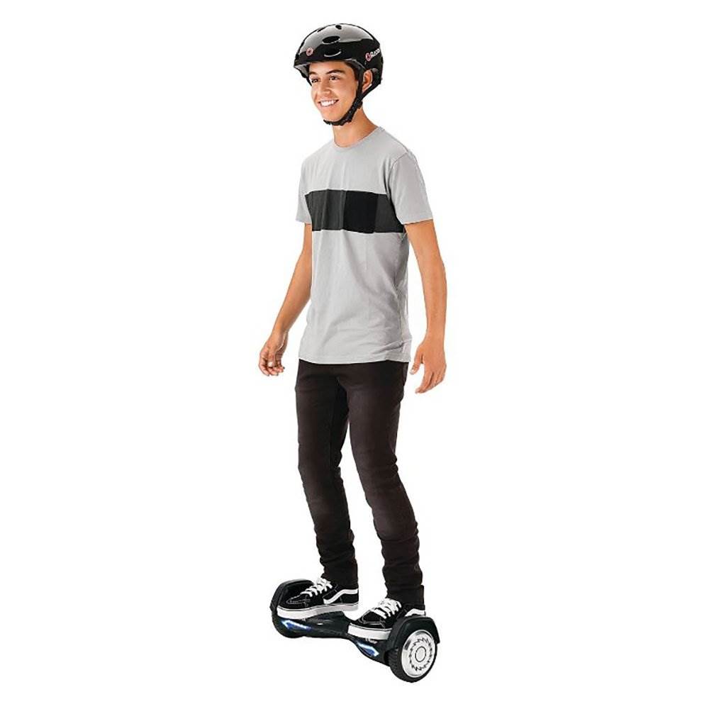 Razor Hovertrax 2.0 Self-Balancing Scooter with LED Light Bars, Black + Helmet