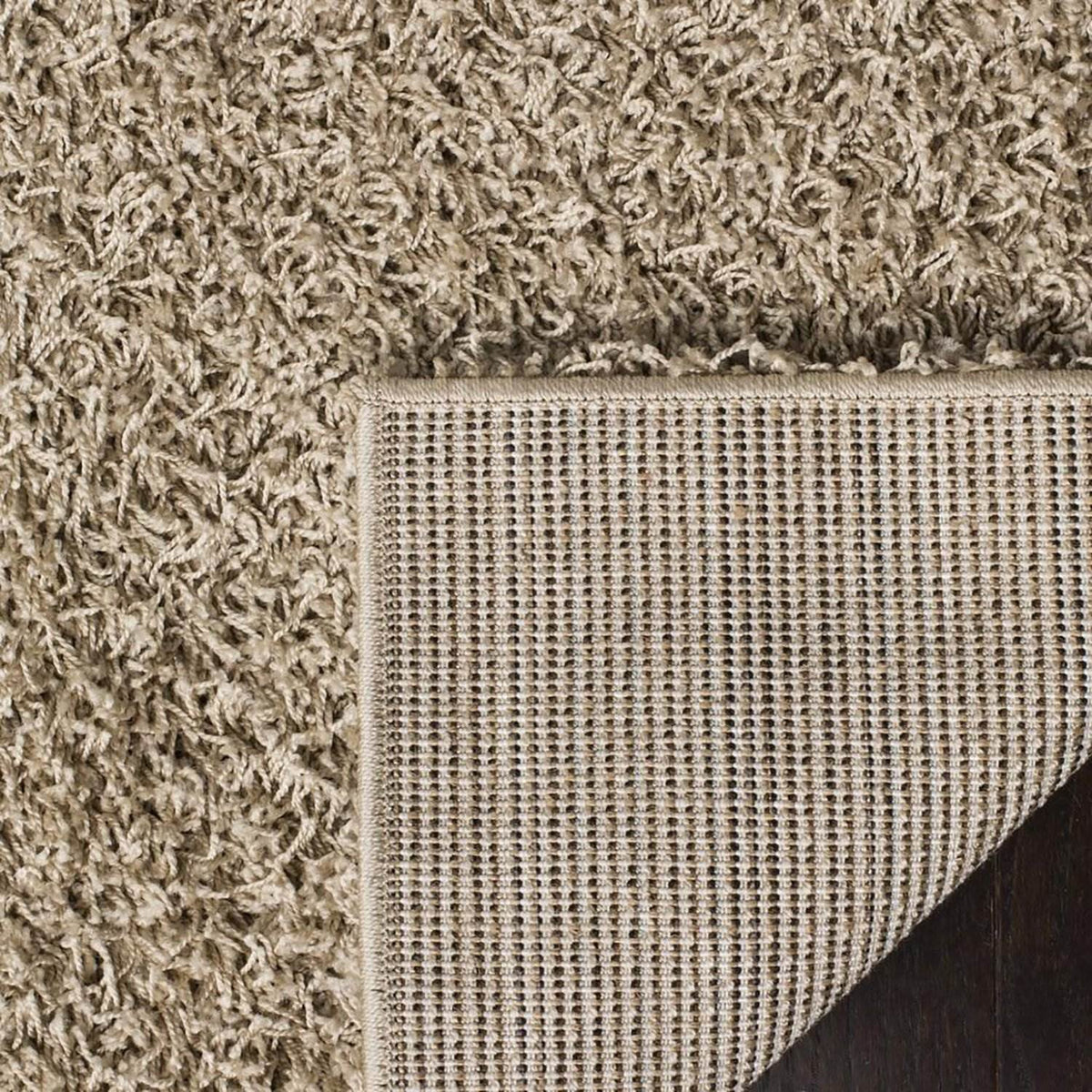 Safavieh Athens Shag Collection 5' x 7' Indoor Carpet Area Rug, Beige (Open Box)