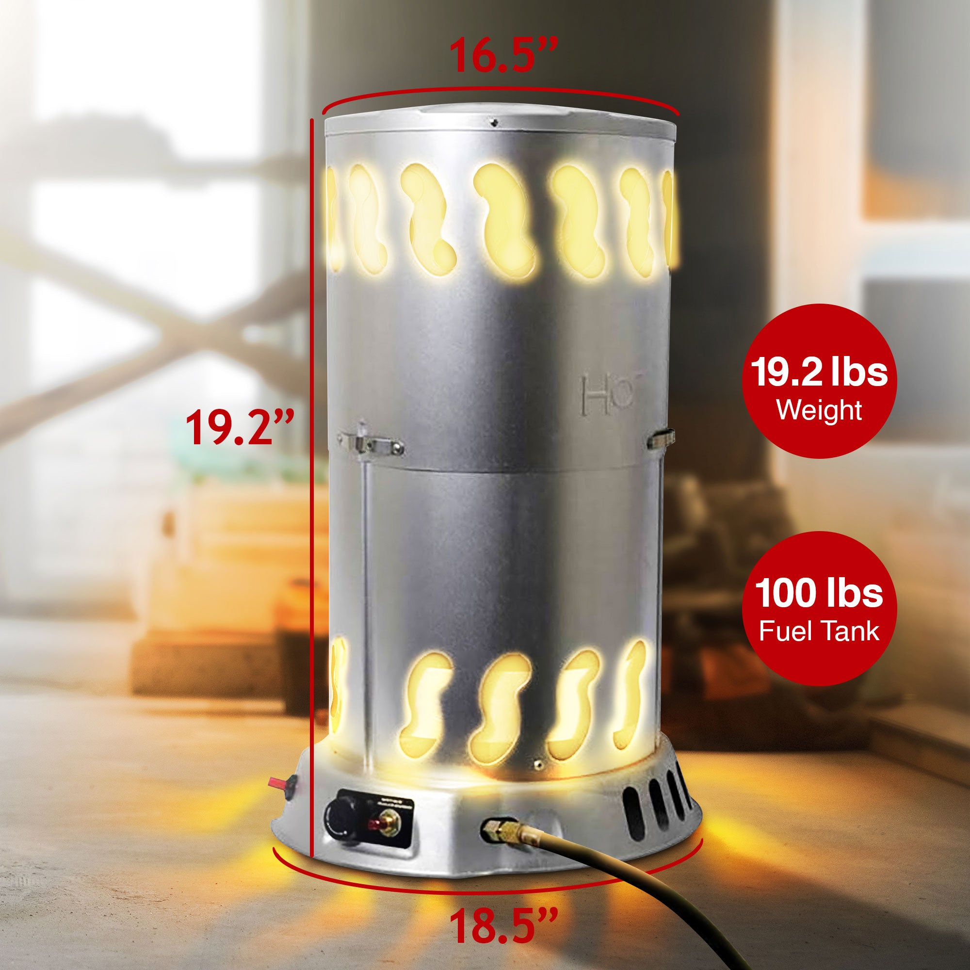 Mr. Heater 200,000 BTU Portable Outdoor LP Propane Gas Convection Heat (Damaged) - VMInnovations
