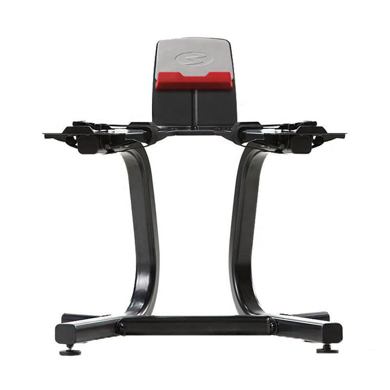 Bowflex SelectTech Steel Workout Dumbbell Weight Storage Stand with Media Rack