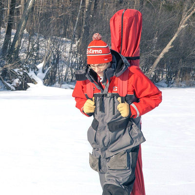 Eskimo FatFish Portable 7-9 Person Pop Up Ice Fishing Shanty Shack Shelter Hut