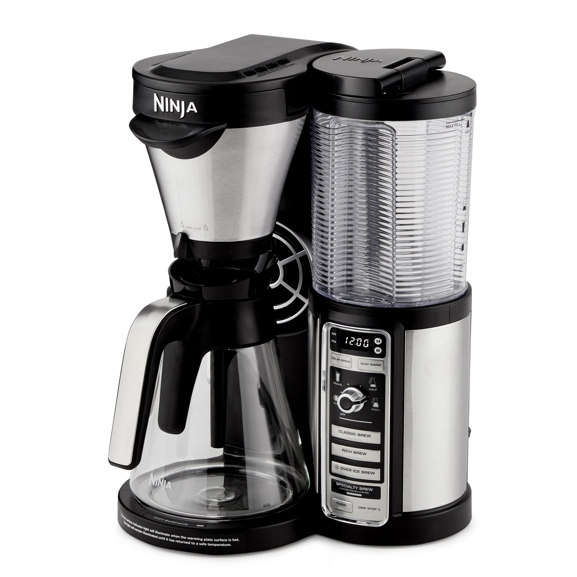 Ninja CF080 Coffee Bar Auto-IQ 1 Touch Intelligence Brewer Maker w/ Glass Carafe