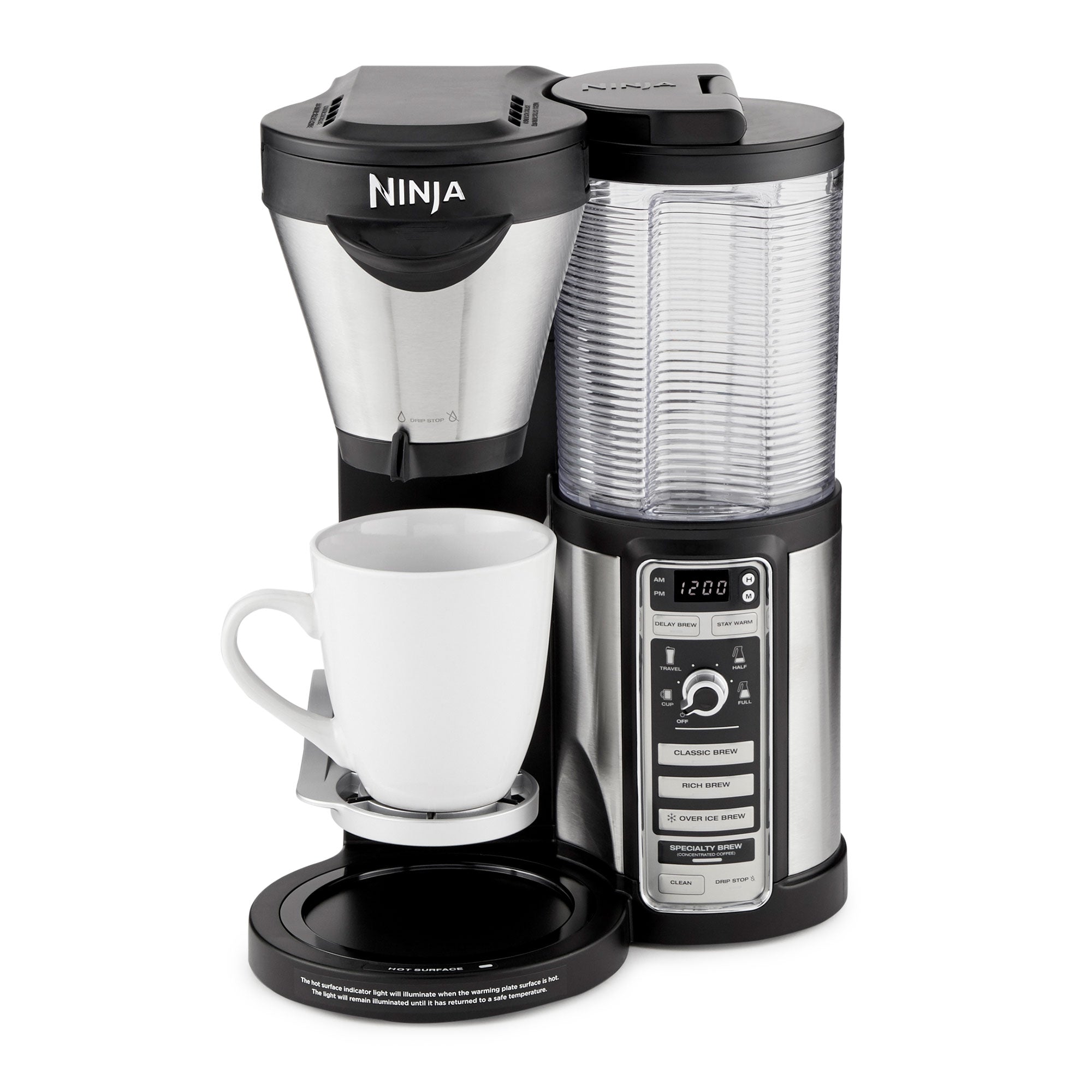 Ninja CF080 Coffee Bar Auto-IQ 1 Touch Intelligence Brewer Maker w/ Glass Carafe