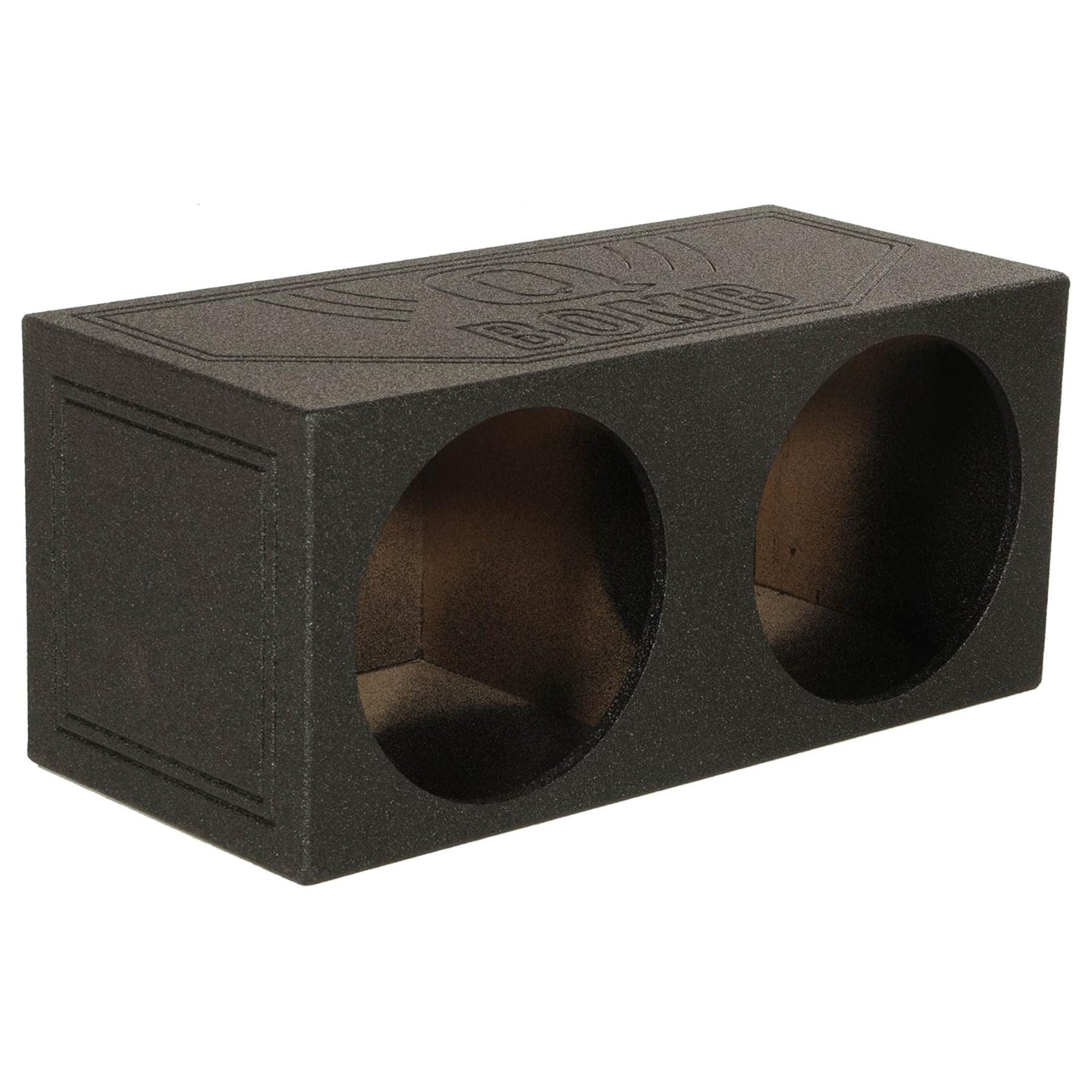 Q Power QBomb Dual 12" Sealed Port Subwoofer Box with Bedliner Spray (Open Box)