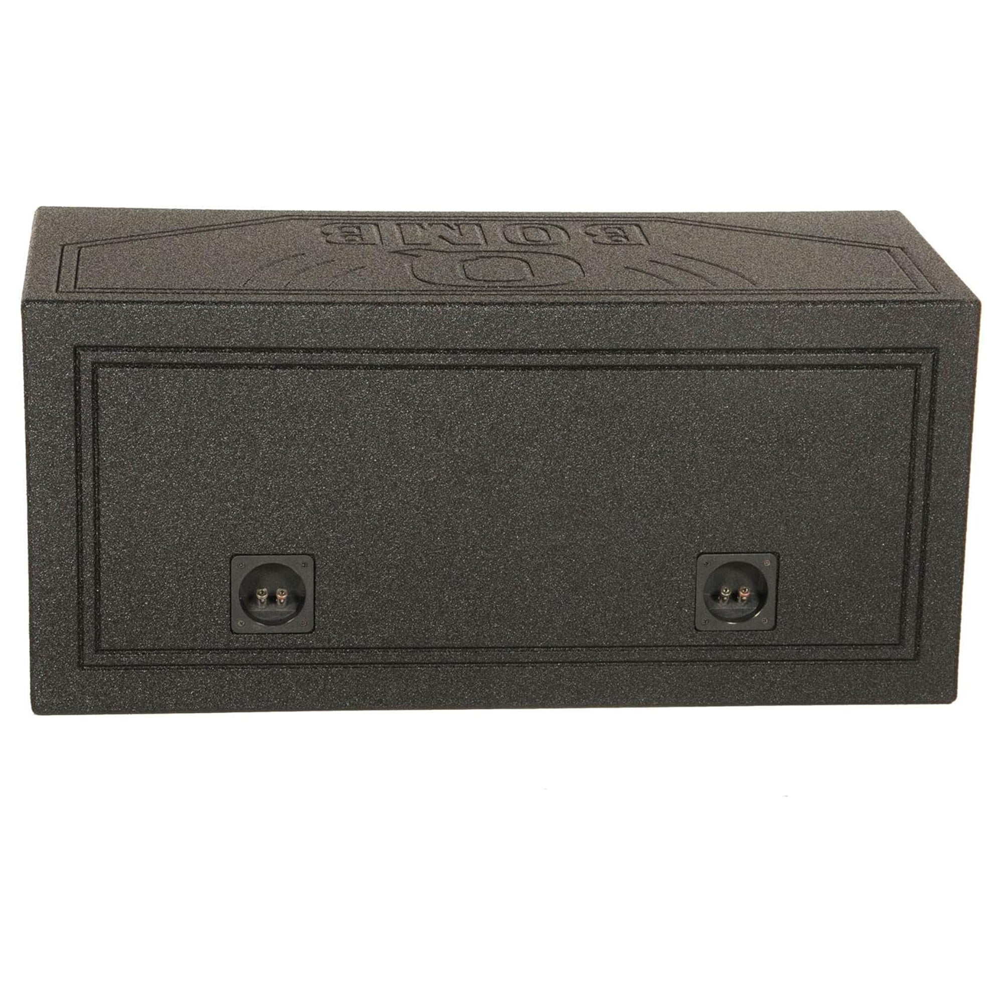 Q Power QBomb Dual 12" Sealed Port Subwoofer Box with Bedliner Spray (Open Box) - VMInnovations