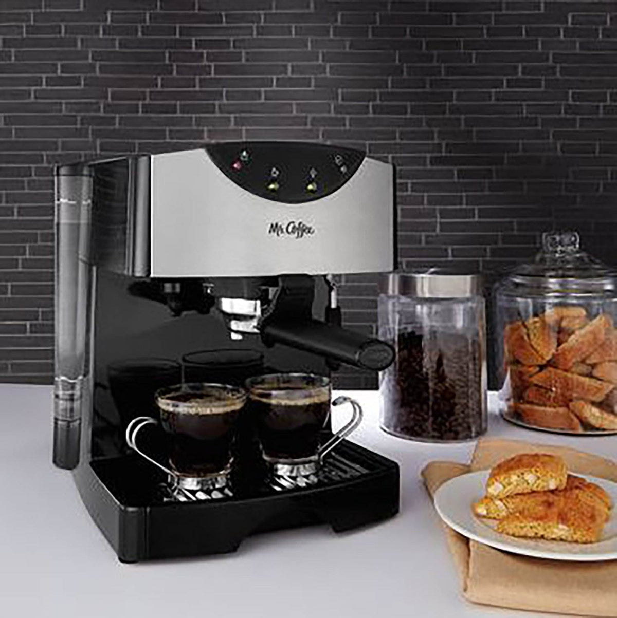 Mr. Coffee Automatic Dual Shot Pump Espresso & Cappuccino Steam Maker (Open Box)