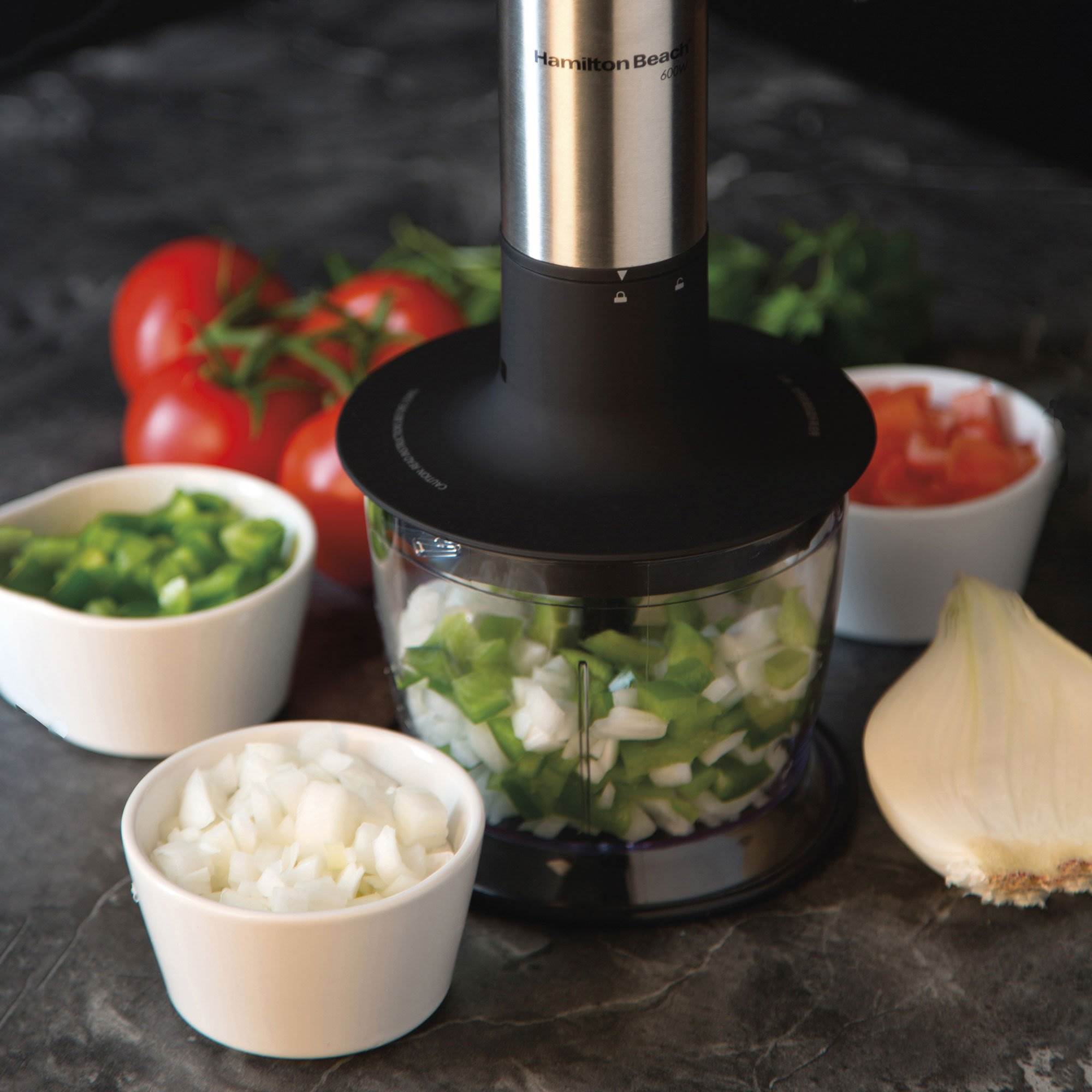 Hamilton Beach 59766 Variable Speed Hand Blender with The Blender Bible Cookbook - VMInnovations