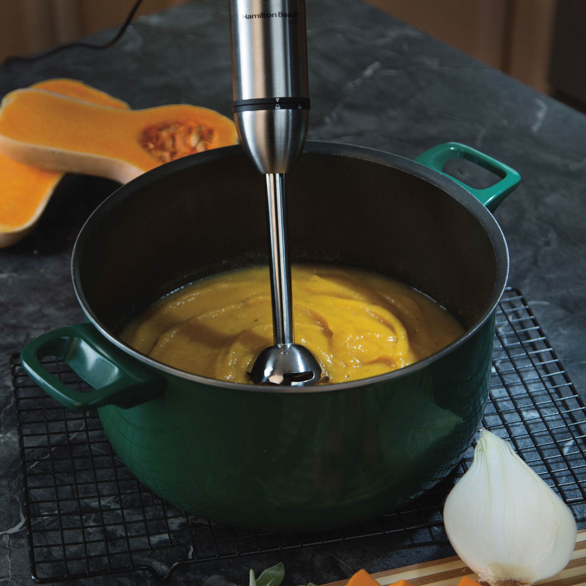 Hamilton Beach 59766 Variable Speed Hand Blender with The Blender Bible Cookbook - VMInnovations