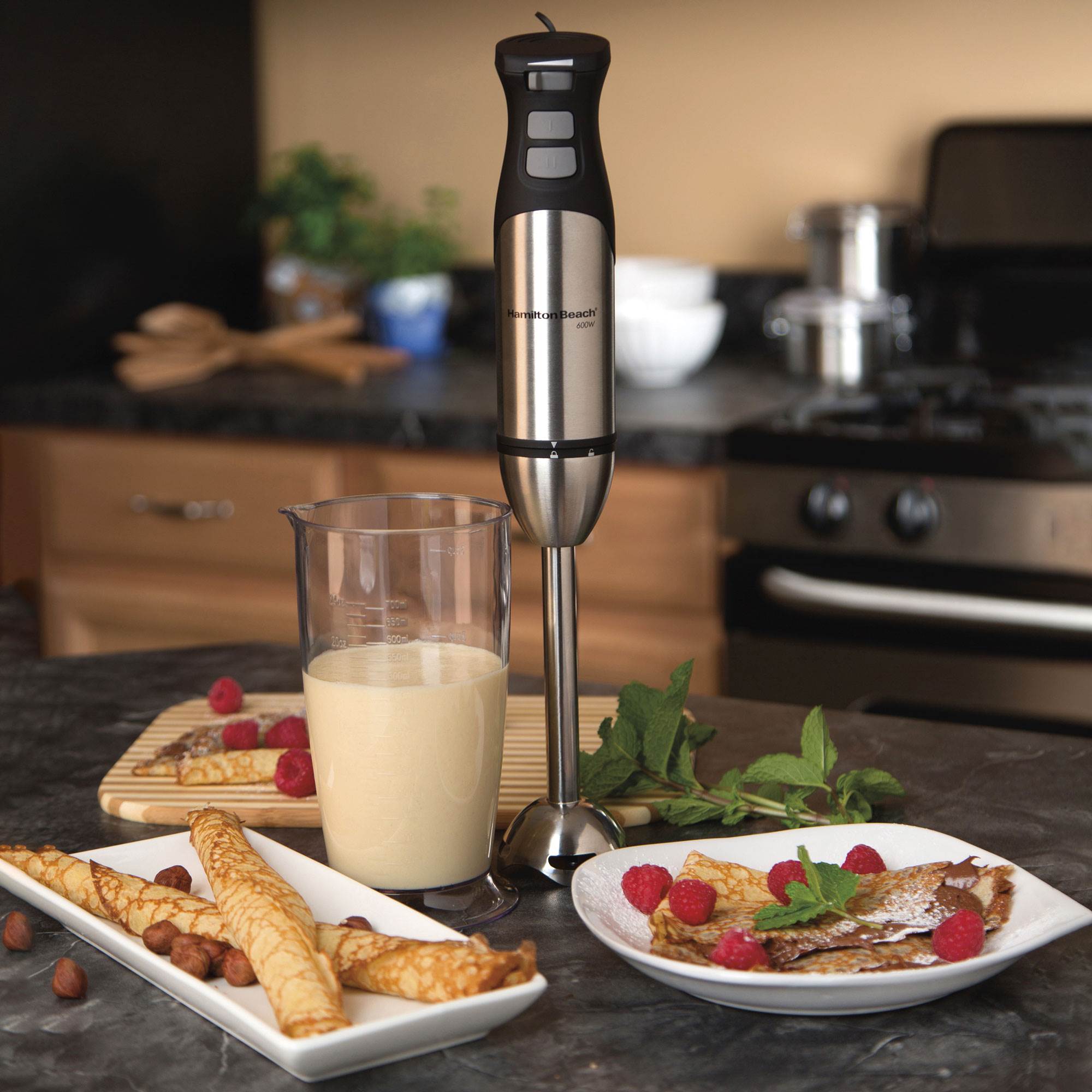 Hamilton Beach 59766 Variable Speed Hand Blender with The Blender Bible Cookbook - VMInnovations