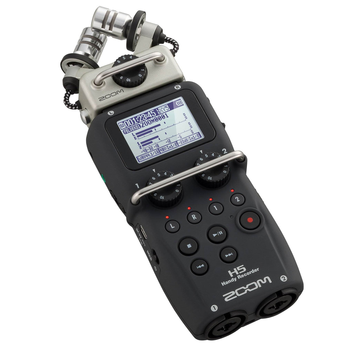 Zoom H5 Portable Handy 4 Track Interchangeable Digital Audio Recorder System