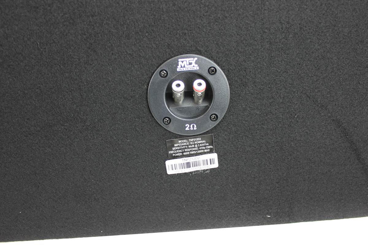MTX TNP212D2 12" 1200W Dual Loaded Car Subwoofer w/ Sub Box & Amplifier (4 Pack)